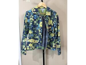 Analogy Small Denim  Floral Patterned Jacket